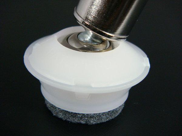 Universal Glides with DuraFelt - Clear - Fits Over 1 1/4" Nylon & Steel Base Glides - 200 Count