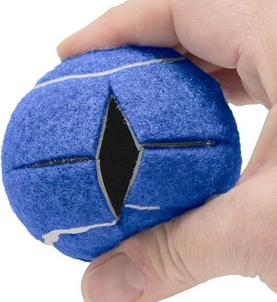 Cross Cut Furniture Balls (Tennis Ball Size) - Blue - 100 Count