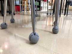 Medium Grey Furniture Balls (Racquetball Size) - 200 Count
