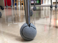 Medium Grey Furniture Balls (Racquetball Size) - 20 Count